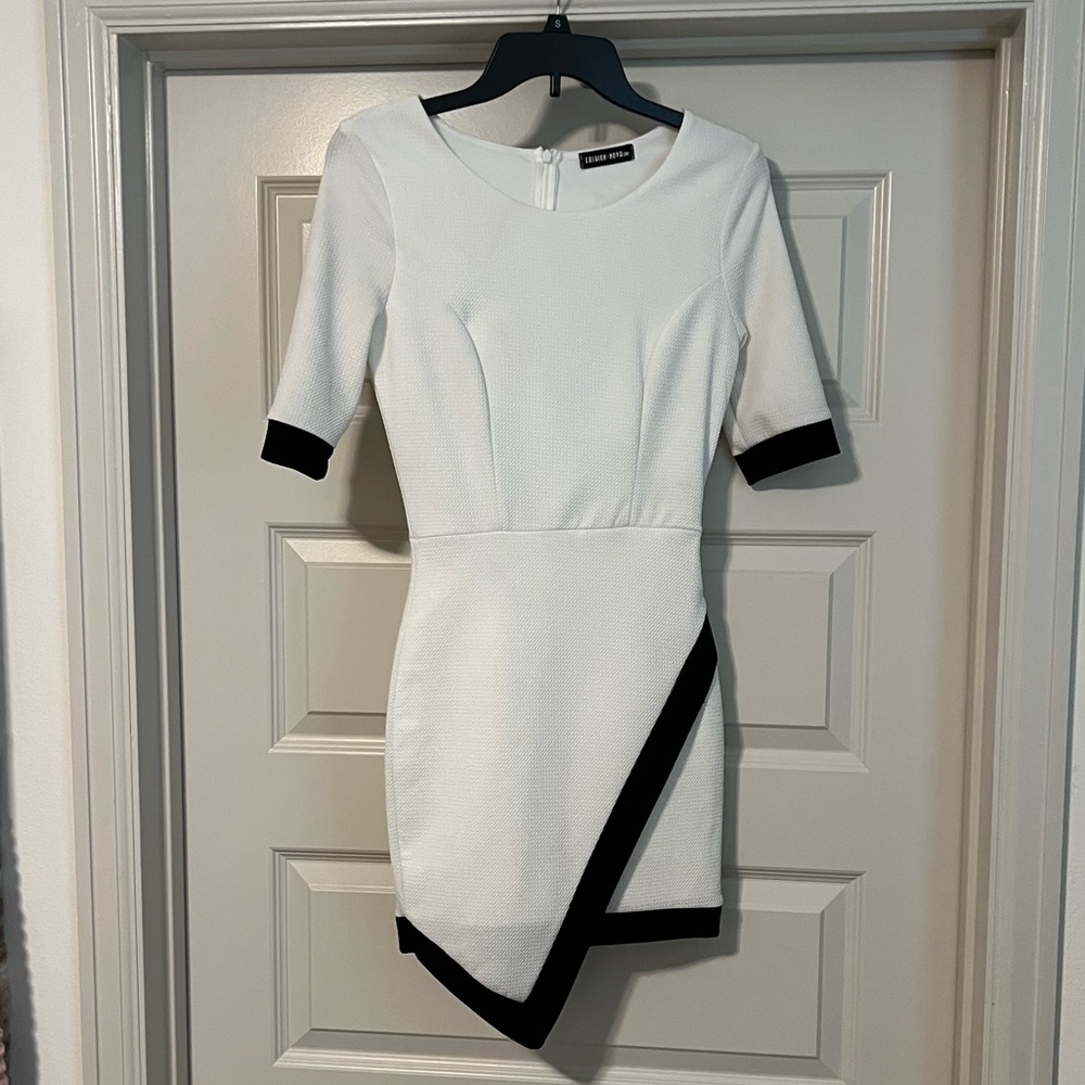 White asymmetrical dress
